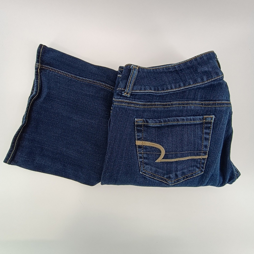 American Eagle Artist Flare Jeans Womens 8 Blue Stretch Denim 7169 Y2K Boho